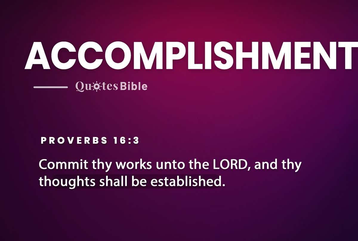 accomplishment bible verses quote