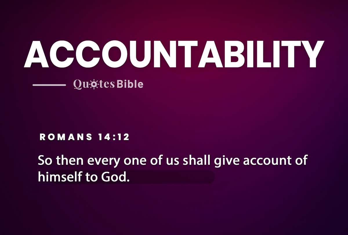 accountability bible verses quote