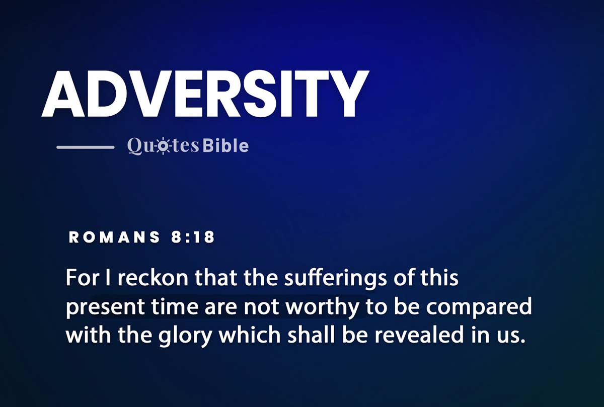 adversity bible verses quote