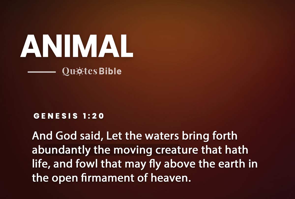 animal bible verses quote