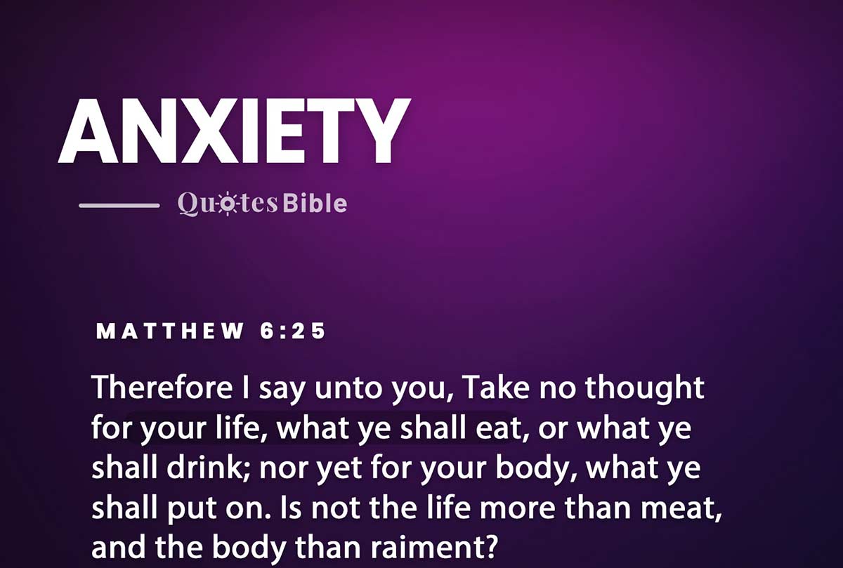 anxiety bible verses quote