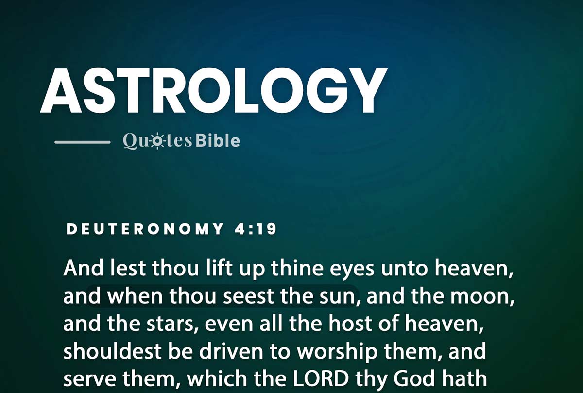 astrology bible verses quote