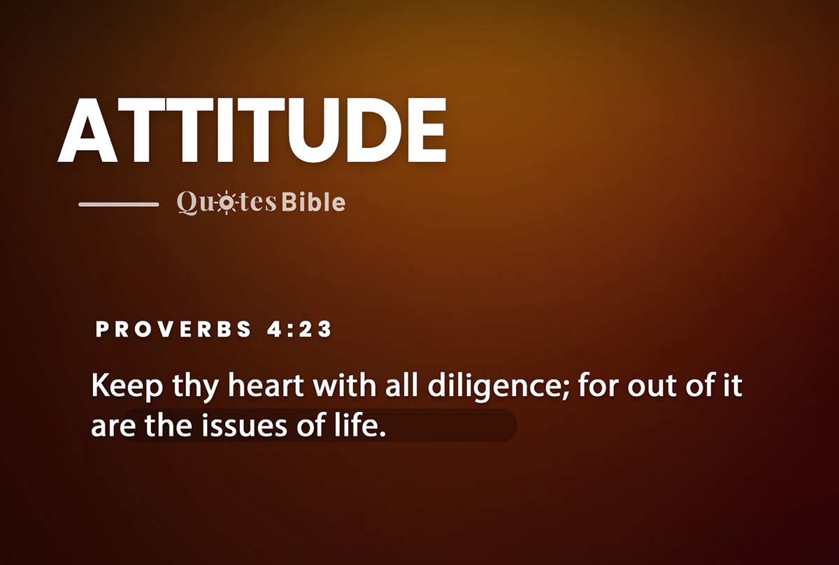 attitude bible verses quote