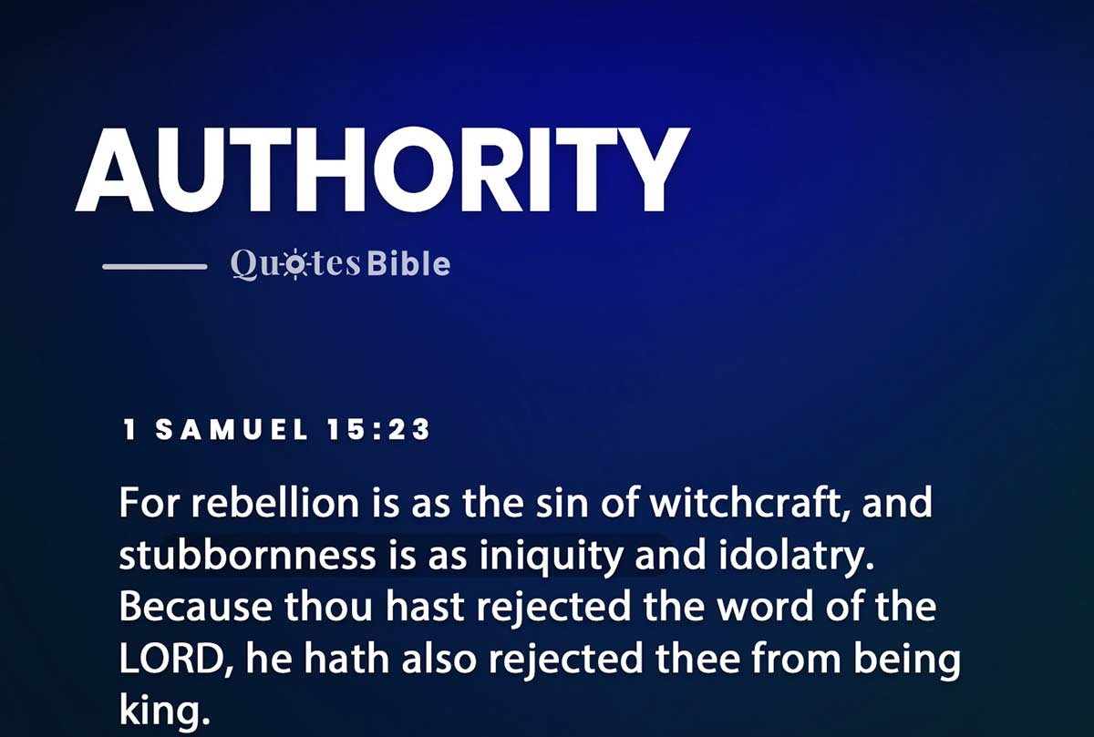 authority bible verses quote