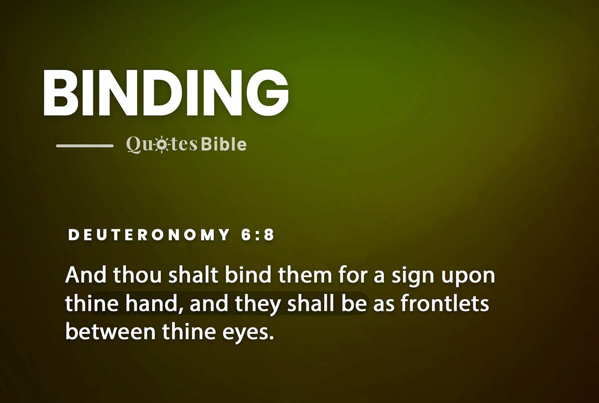 binding bible verses quote