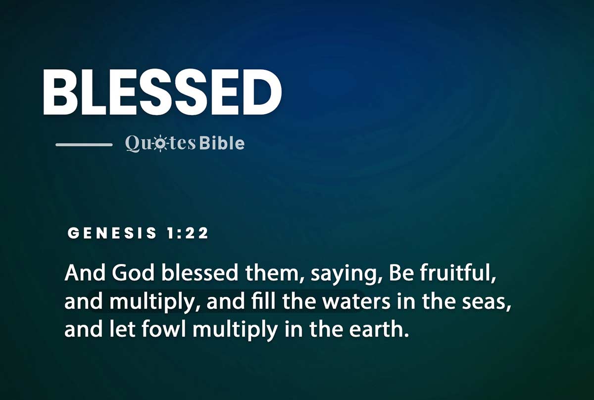 blessed bible verses quote