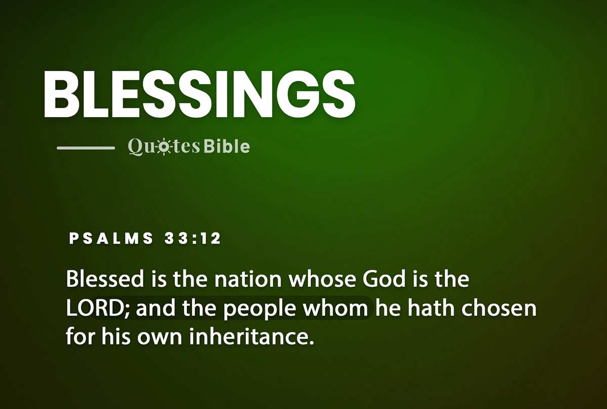 blessings bible verses quote