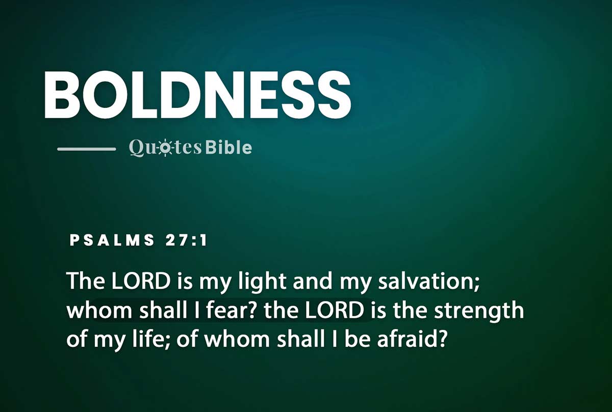 boldness bible verses quote