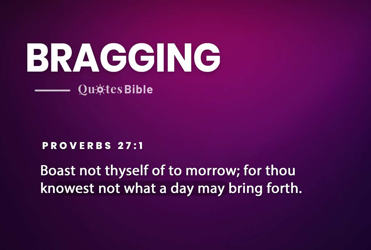 bragging bible verses quote