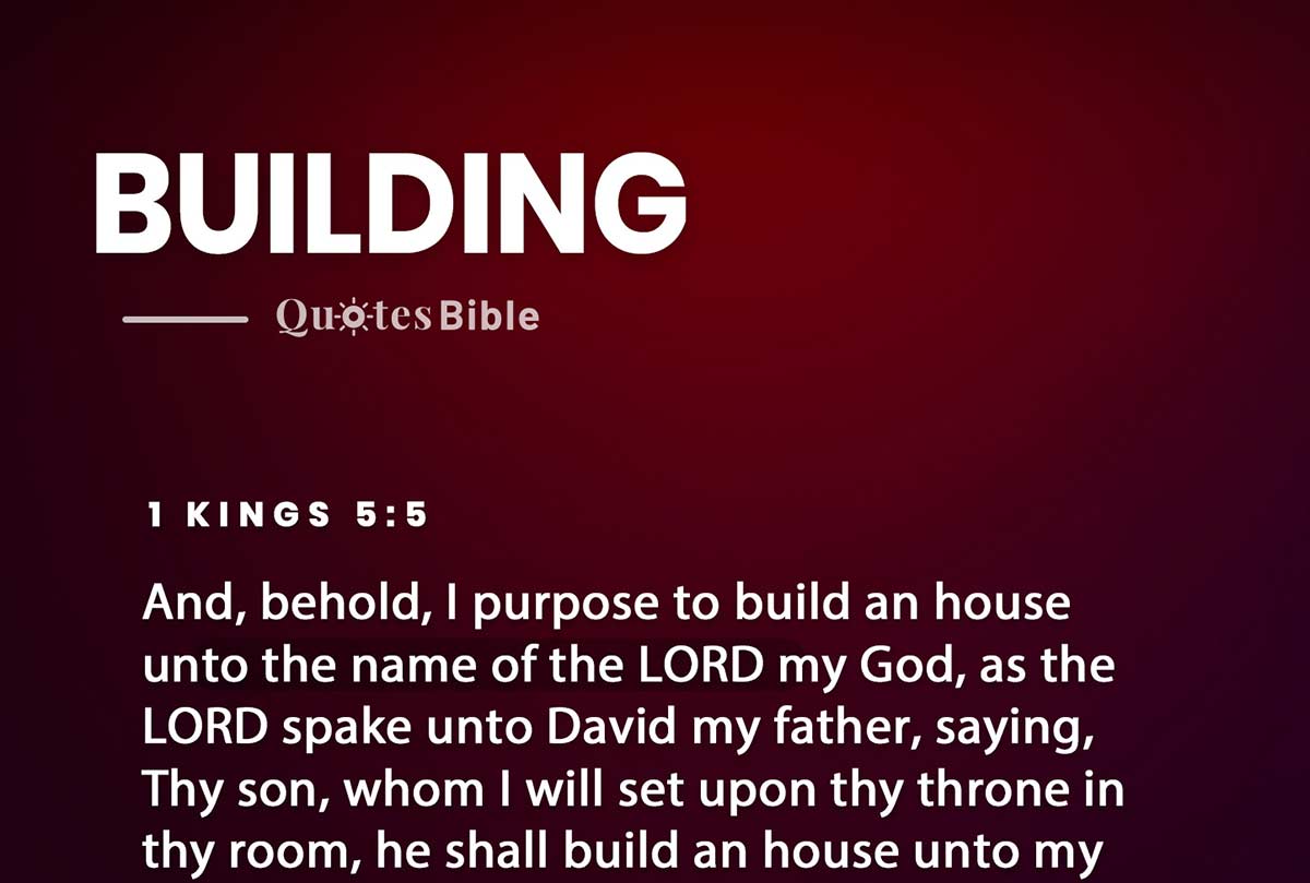 building bible verses quote