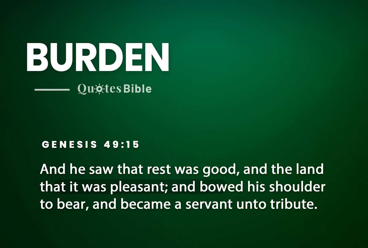 burden bible verses quote