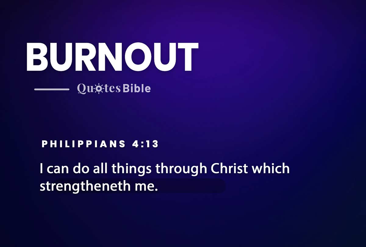 burnout bible verses quote