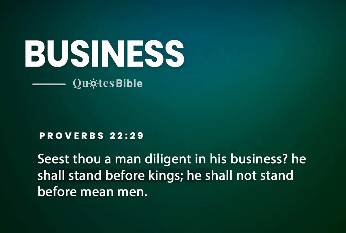 business bible verses quote