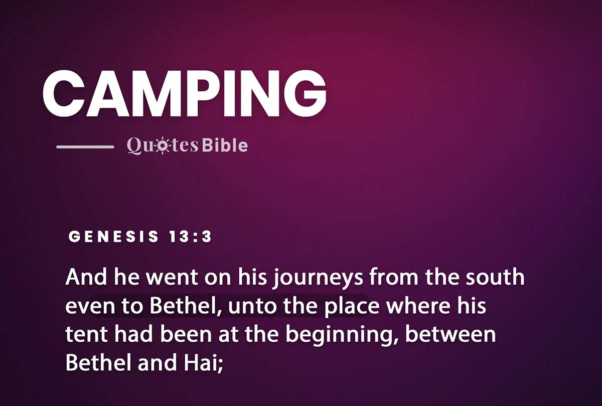 camping bible verses quote