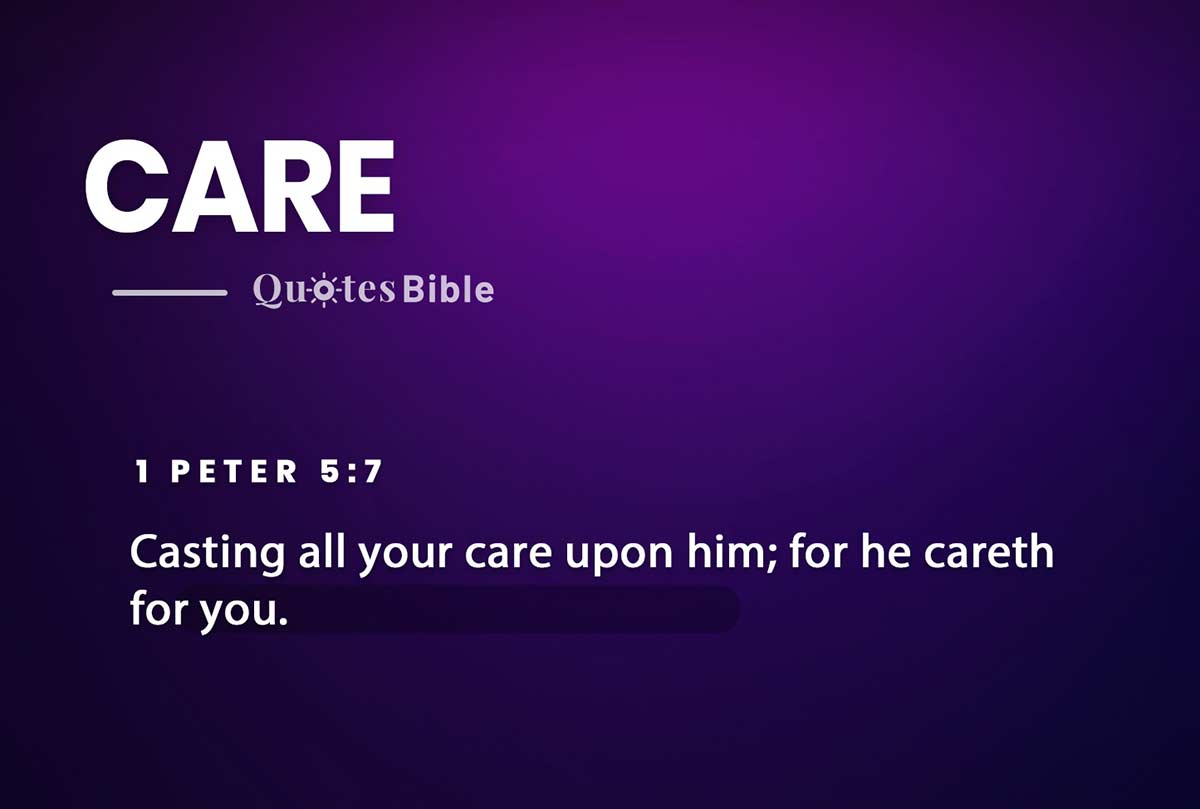 care bible verses quote