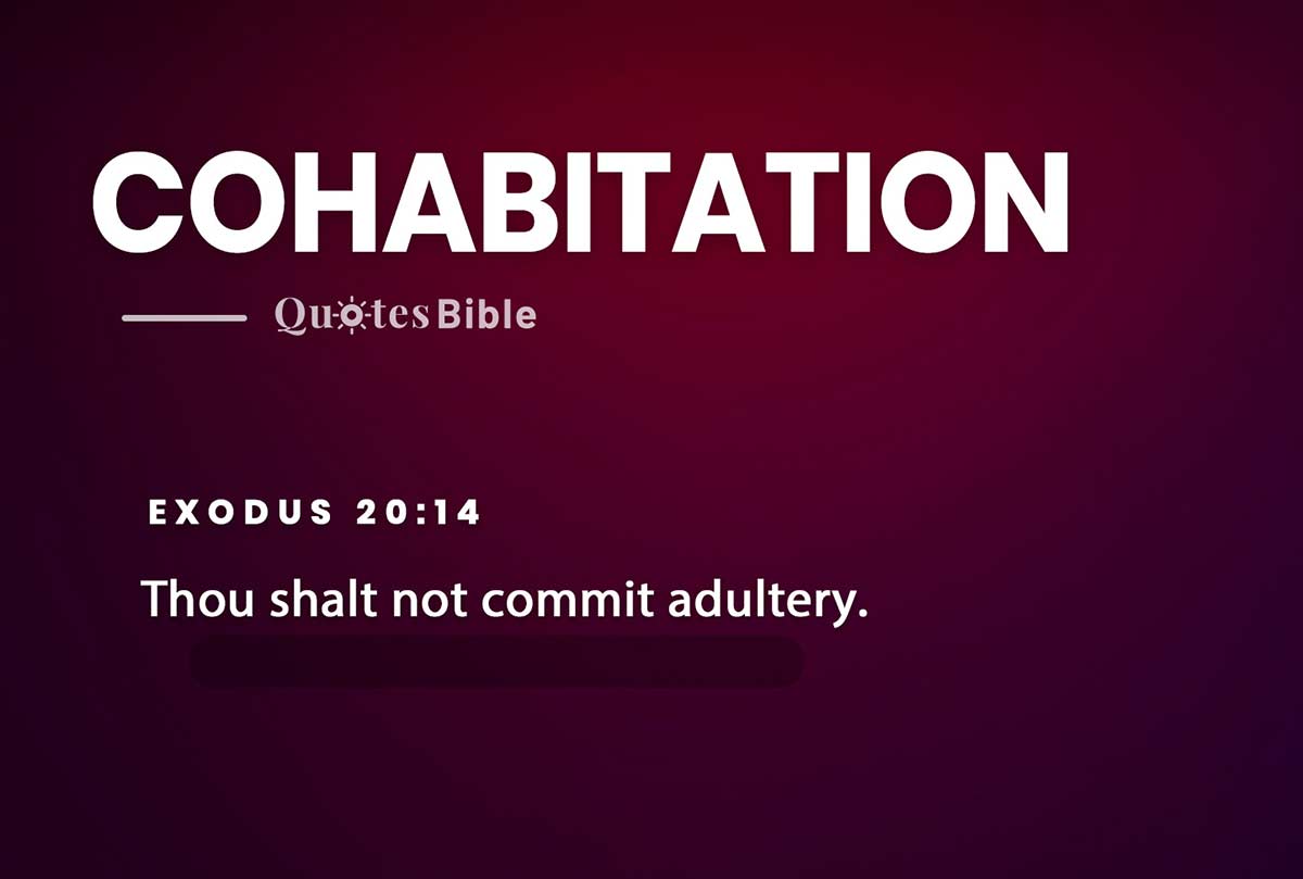 cohabitation bible verses quote