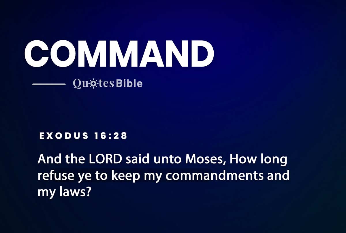 command bible verses quote