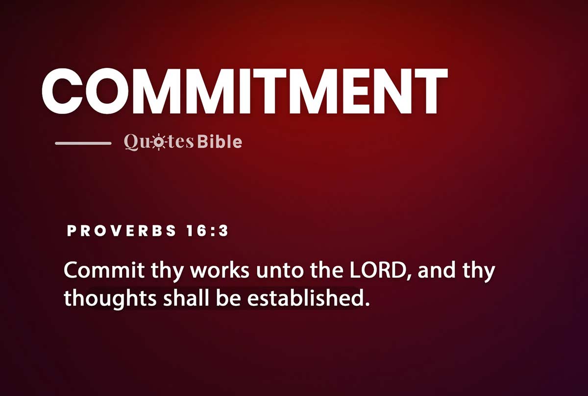 commitment bible verses quote