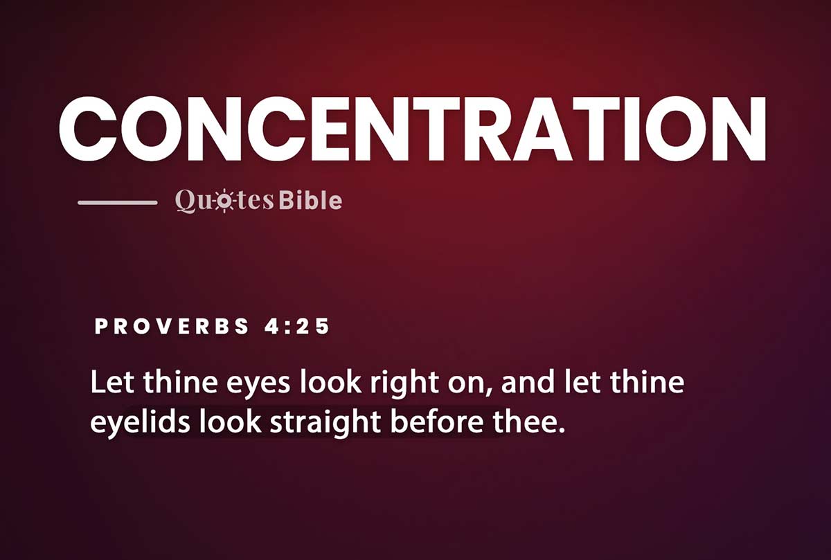 concentration bible verses quote