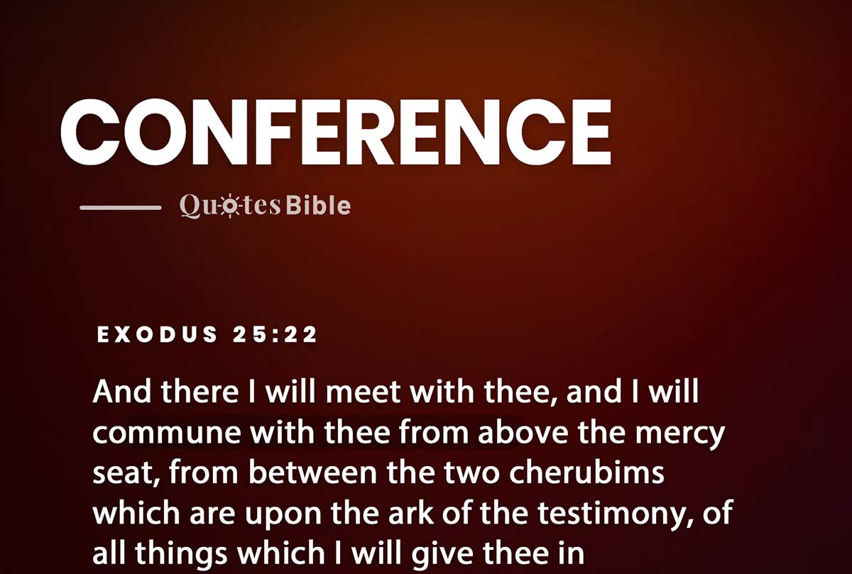 conference bible verses quote