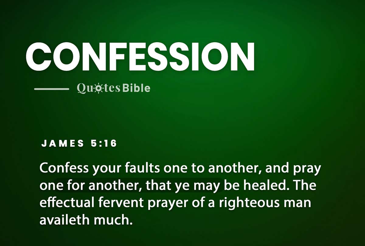 confession bible verses quote