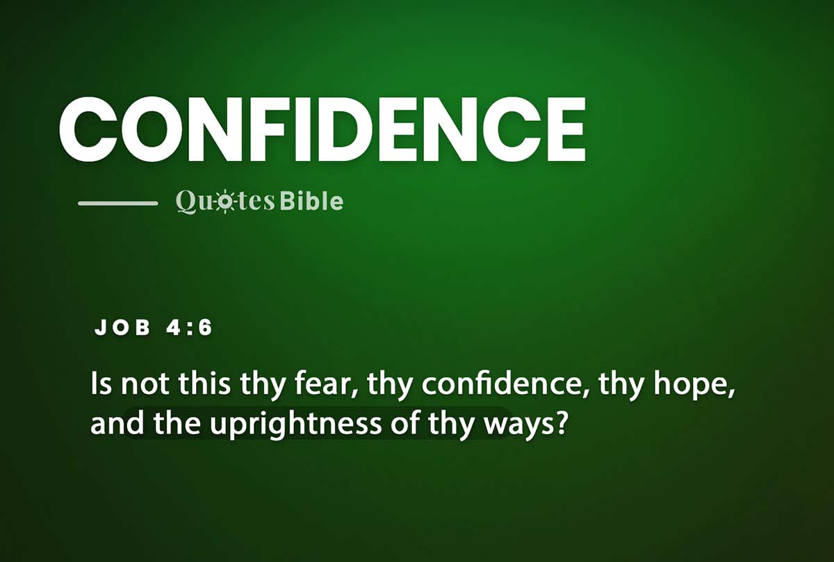 confidence bible verses quote