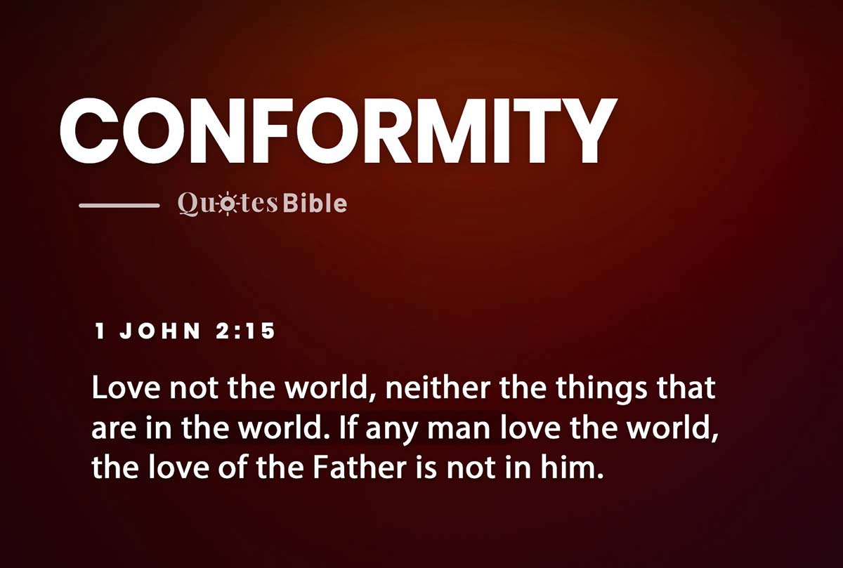 conformity bible verses quote