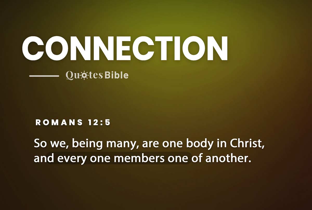 connection bible verses quote