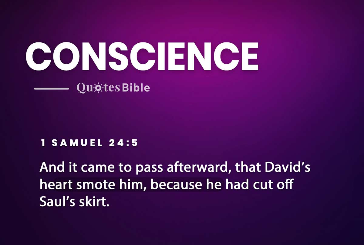 conscience bible verses quote