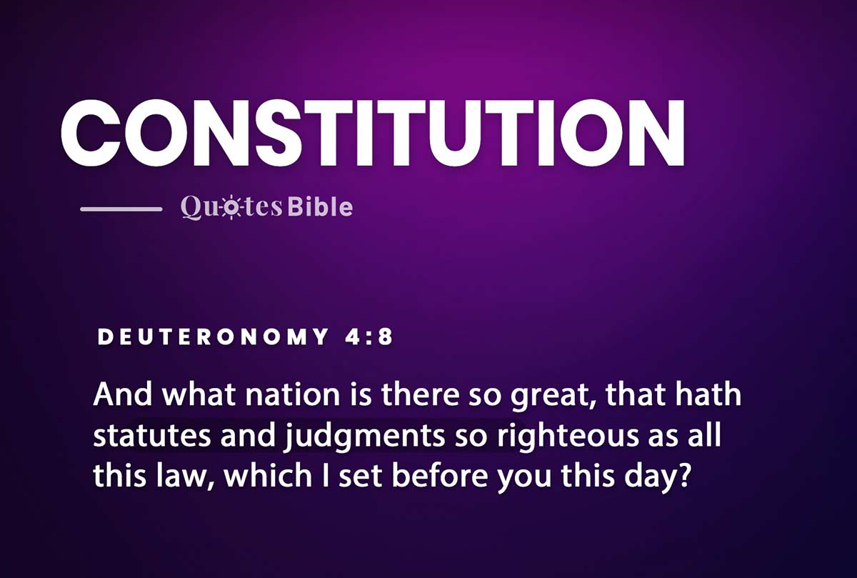 constitution bible verses quote