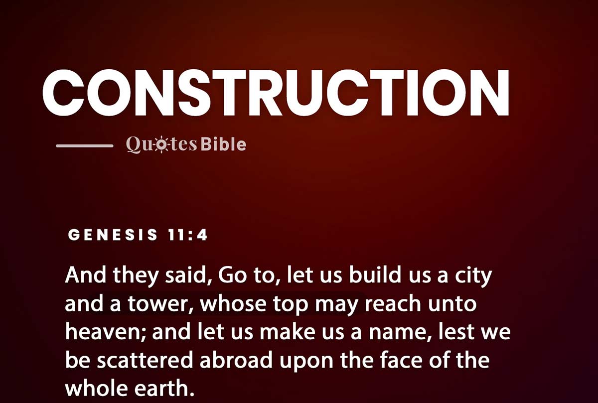 construction bible verses quote