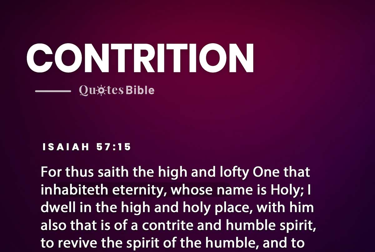 contrition bible verses quote