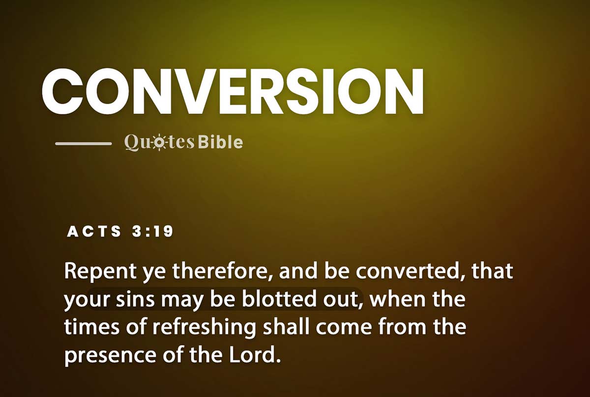 conversion bible verses quote