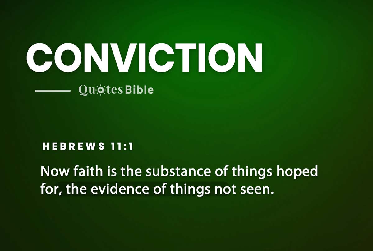 conviction bible verses quote