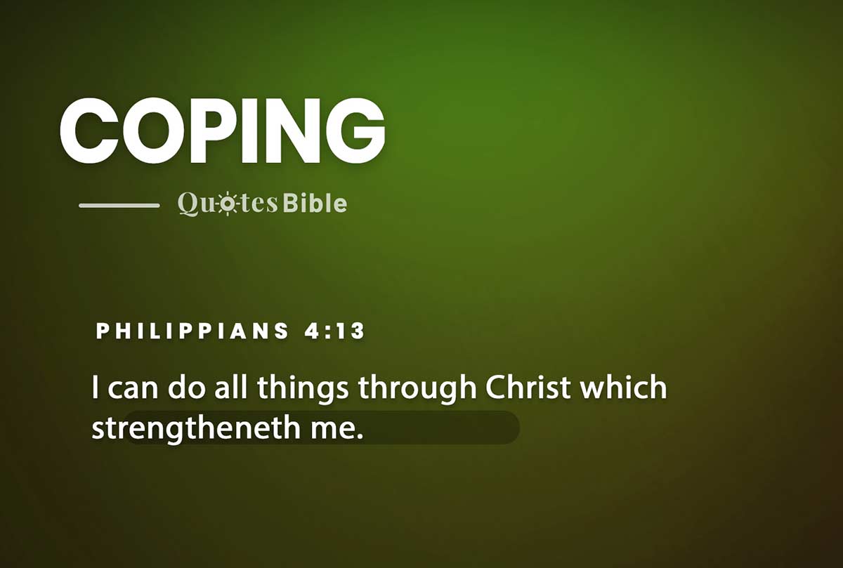 coping bible verses quote