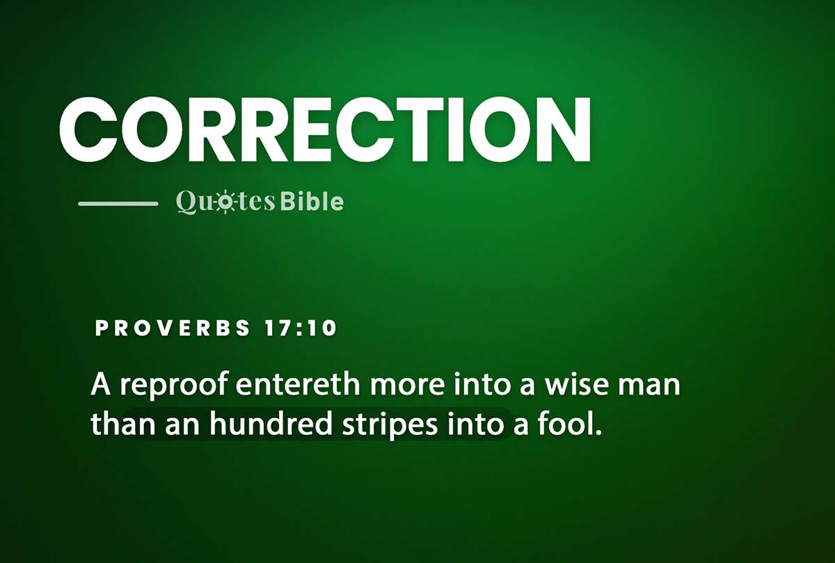 correction bible verses quote