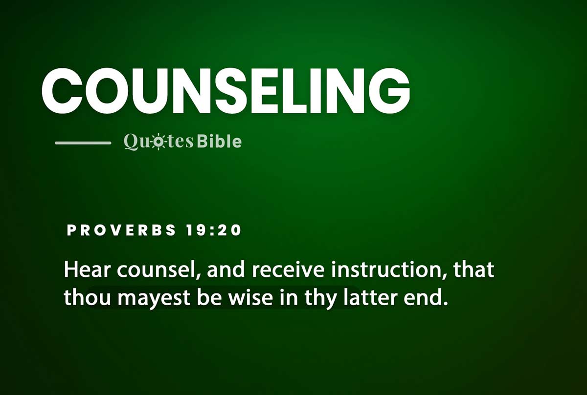 counseling bible verses quote