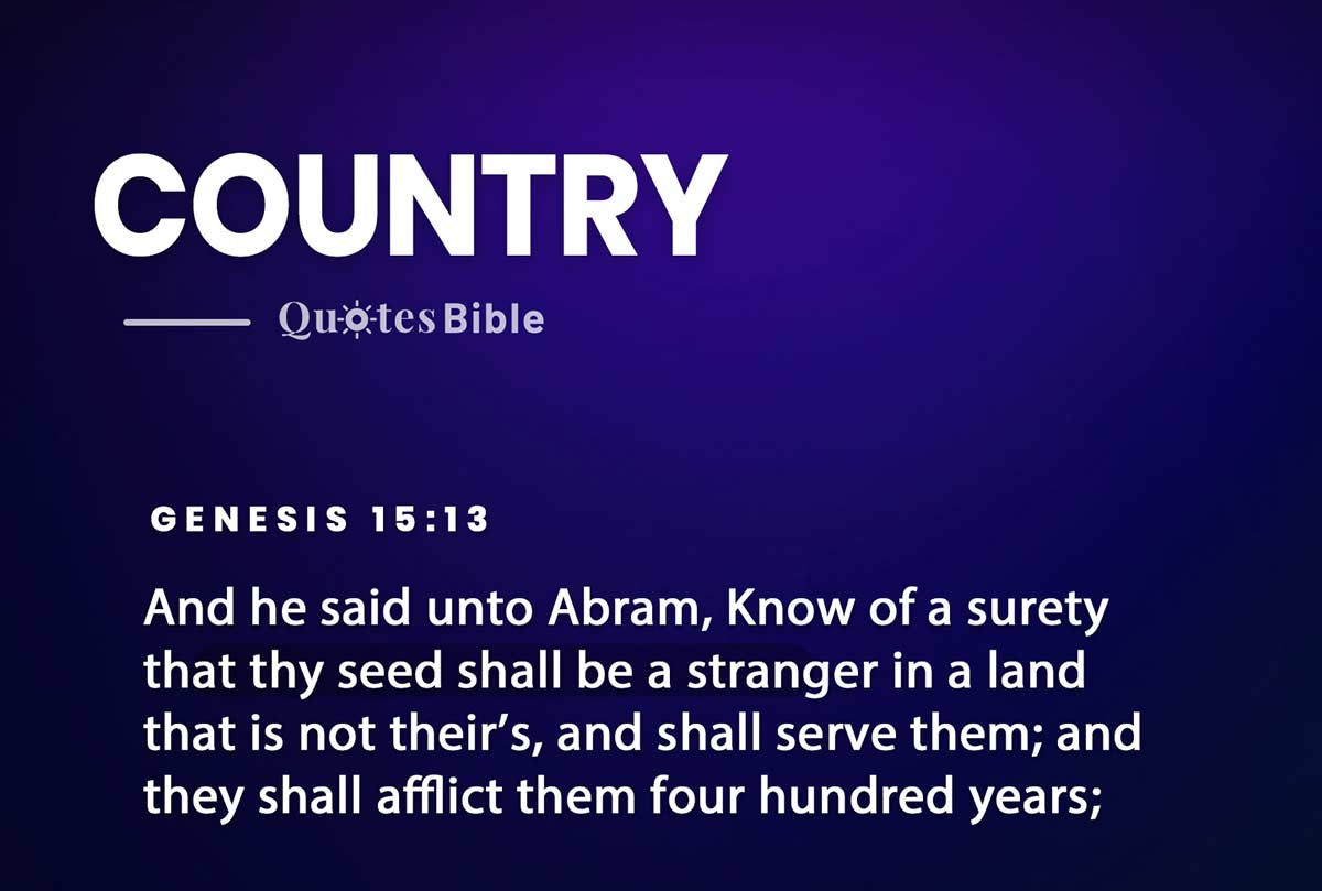 country bible verses quote