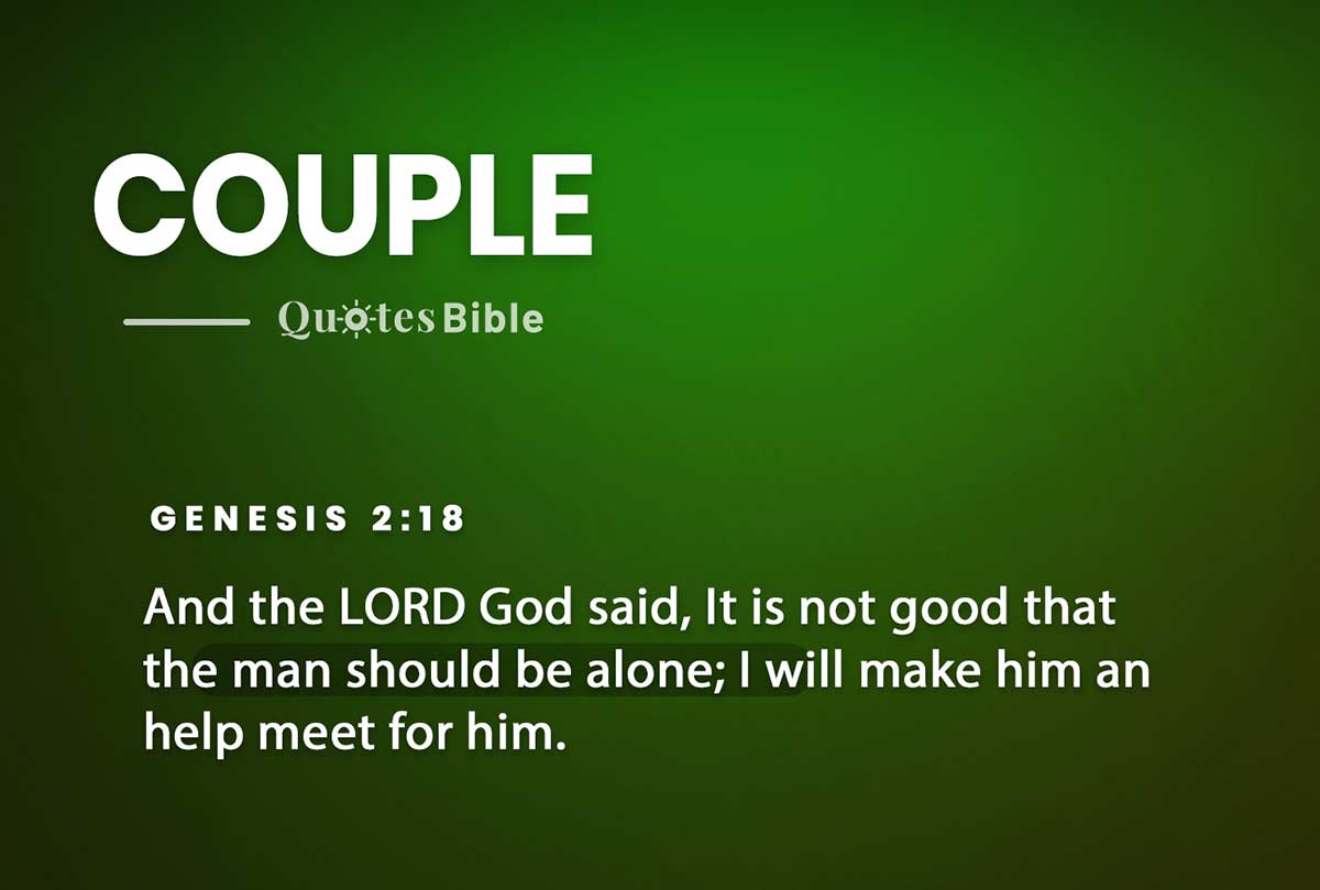 couple bible verses quote