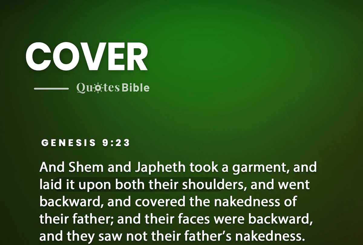 cover bible verses quote