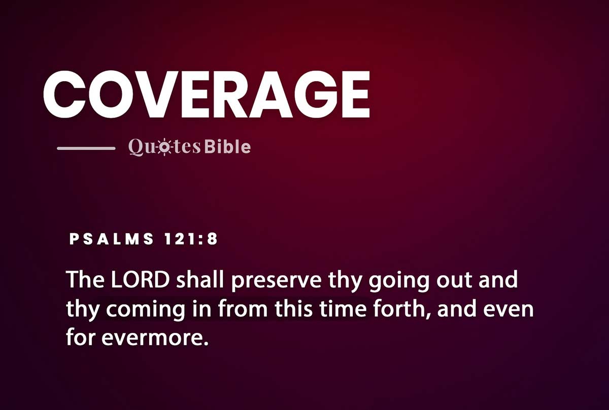 coverage bible verses quote