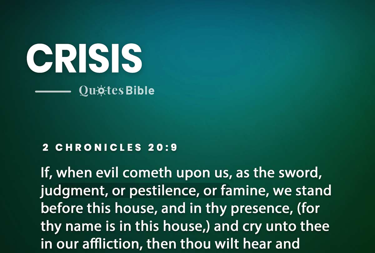 crisis bible verses quote