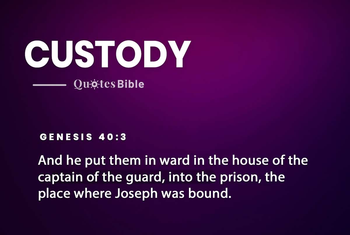 custody bible verses quote