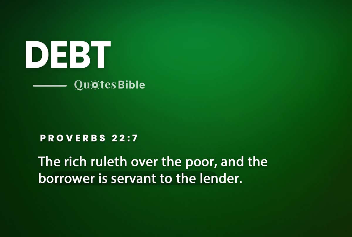 debt bible verses quote