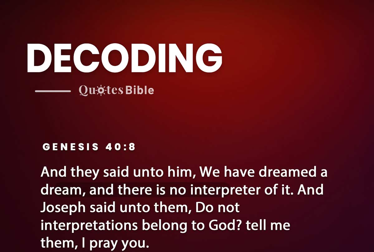 decoding bible verses quote