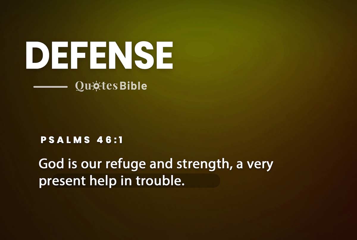 defense bible verses quote