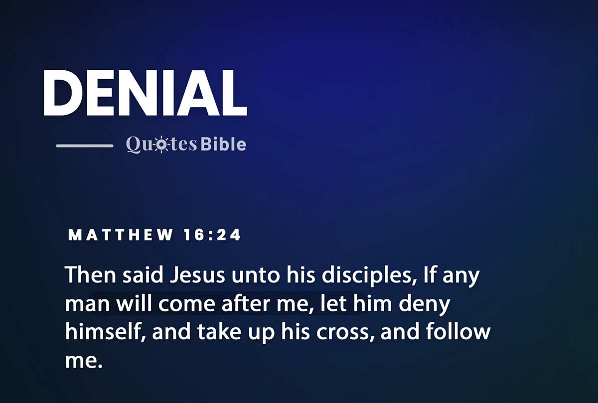 denial bible verses quote