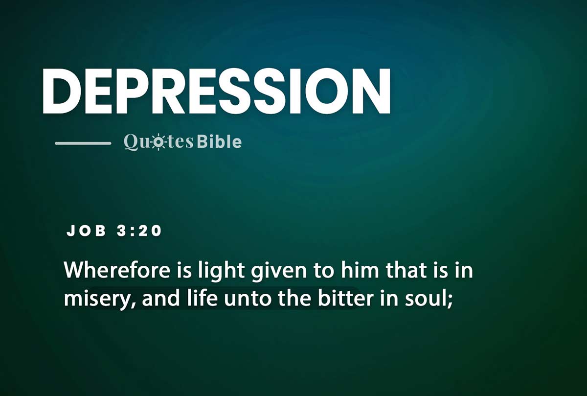 depression bible verses quote