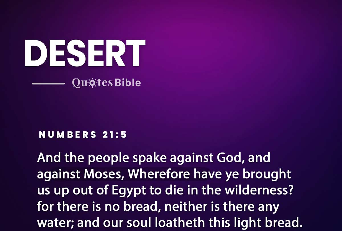 desert bible verses quote