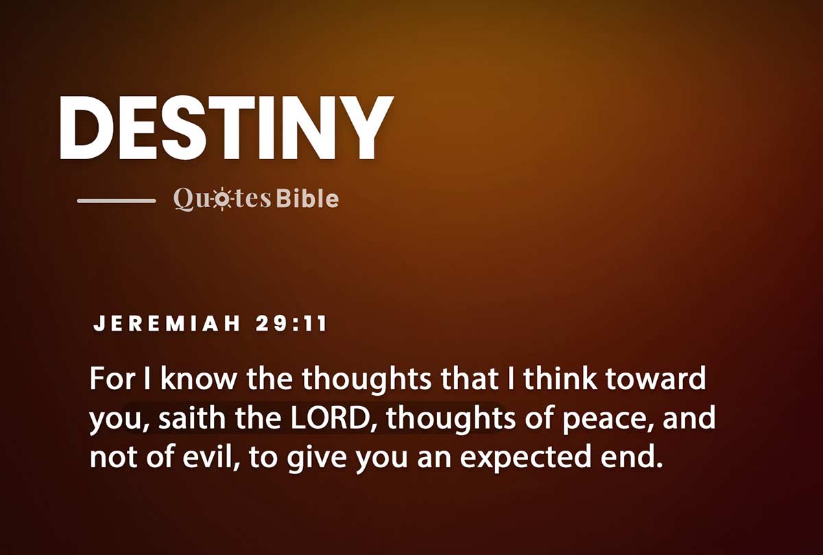 destiny bible verses quote